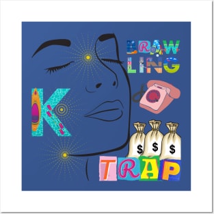 Brawling Trap Female Tshirts Posters and Art